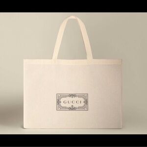 Gucci cotton canvas tote bag